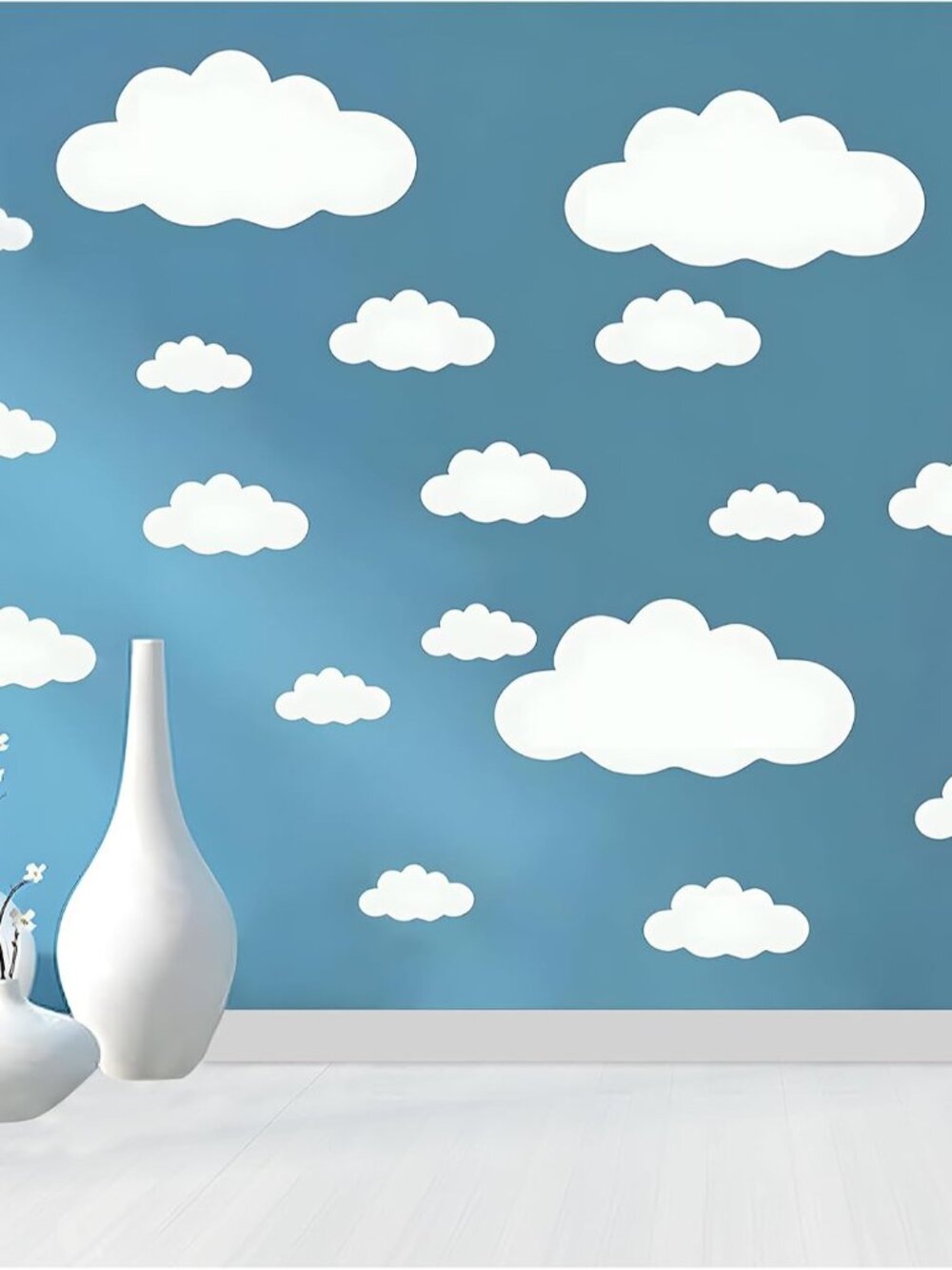 Big Clouds Wall Decals Removable DIY Large Vinyl Sticker